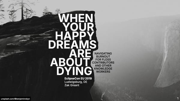 When Your Happy Dreams Are About Dying
